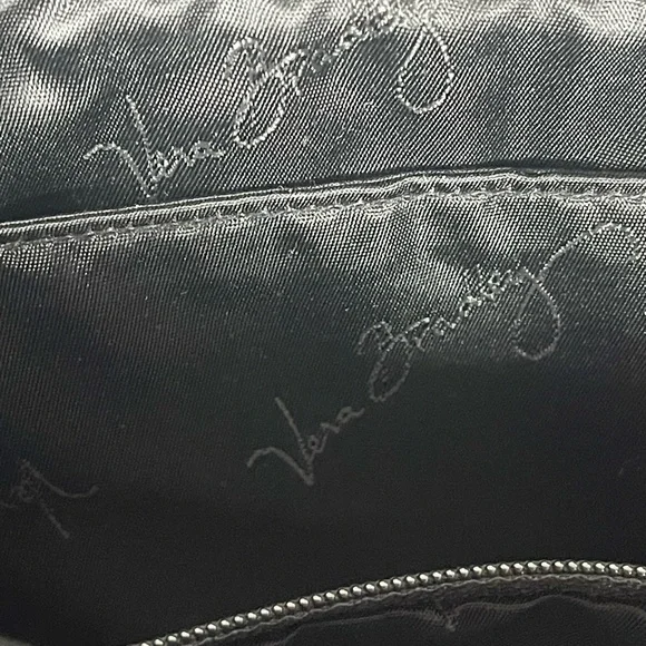 Vera Bradley Black Quilted Shoulder Handbag Tote – Everyday Classic Bag - Picture 5 of 10